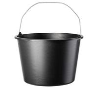 KADAX Seau de chantier "Bado", Seau, Seau à mortier, Seau à crépi, Seau de maçon, Accessoires pour la maison, noir, 20L, 1 pièce