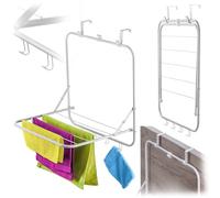 KADAX Séchoir à linge à suspendre au-dessus de la porte - Séchoir à linge suspendu en métal pliable pour vêtements et serviettes