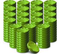 KADAX Set de couvercles de bocaux en métal "Falla", avec 4 dents d'encliquetage, vert, 43 mm, 200 pièces