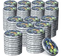 KADAX Set de couvercles de bocaux en métal "Valsta", avec 4 dents d'encliquetage, prunes, 66 mm, 200 pièces