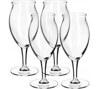 KADAX Set de verres à bière "Forio", verre à bière en verre, verre à bière, transparent, 410 ml, 4 pièces