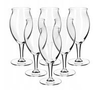 KADAX Set de verres à bière "Forio", verre à bière en verre, verre à bière, transparent, 410 ml, 6 pièces