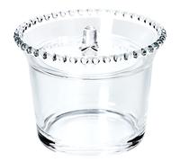 KADAX Sucrier en Verre, Pot à Épices Avec Couvercle Ergonomique et Base Renforcée, Récipient Transparent Avec Anse (Rond, Avec Boules)