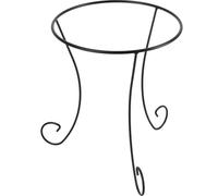 KADAX Support de pot de fleurs en acier résistant aux intempéries pour intérieur et extérieur, balcon, terrasse, jardin, support pour pot de fleurs, support de pot de fleurs, noir rund, hoch Noir