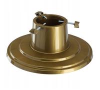 KADAX Support de sapin de Noël avec réservoir d'eau - Doré - Hauteur de l'arbre jusqu'à 2 m