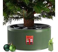 KADAX Support de sapin de Noël, en plastique recyclé, pour un vrai arbre, pied de sapin (hauteur de l'arbre jusqu'à 150 cm/vert)