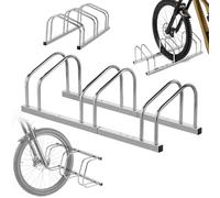 KADAX Support de vélo pour 3 vélos, pour montage au sol ou au mur, en acier galvanisé pour pneus d'une largeur maximale de 65 mm, support de vélo
