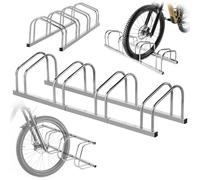 KADAX Support de vélo pour 4 vélos au sol ou au mur, en acier galvanisé pour pneus de jusqu'à 65 mm de largeur, support de vélo