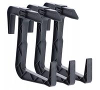 Kadax – Supports de jardinière – Lot de 3 sans perçage, crochets réglables – Graphite