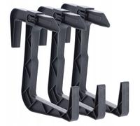 KADAX Lot de 3 Supports de jardinière sans perçage - Crochets réglables et Supports pour jardinière - Support de jardinière pour Balcon et Rebord de fenêtre - Graphite