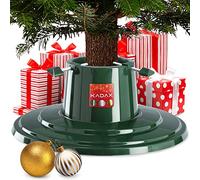 KADAX Support pour sapin de Noël avec réservoir d'eau, plastique (vert/hauteur jusqu'à 2 m)