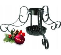 KADAX Support pour sapin de Noël "Bries", support stable pour sapin, vert, 75 cm