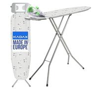 KADAX Table à repasser 110 x 30,5 cm, planche à repasser vapeur avec pieds antidérapants, table à repasser réglable en hauteur avec housse amovible, planche à repasser pour fer à vapeur