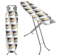 KADAX Table à Repasser pour Centrale Vapeur, Planche Pliable avec Housse en Coton, Support de Fer 114 x 34 cm, Gris