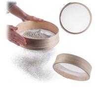 KADAX Tamis à farine de 23 cm pour tamiser finement la farine, le sucre en poudre et autres ingrédients de cuisson, tamis de cuisine, tamis à mailles fines, tamis à sucre en poudre, accessoires de