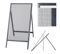 KADAX Tamis crible, grille de tamisage en fil de fer en acier, tamis de jardin, tamis en acier, tamis à sable, Tamis de construction rectangulaire pour tamis de sable & compost & terre & pierres