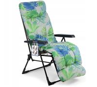 KADAX Transat Jardin Chaise De Plage Repose-pieds Pliable Coussin Chaise longue