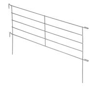 KADAX Treillis de jardin en acier revêtu par pulvérisation avec fixations en métal - Clôture d'étang décorative pour jardin, étang, arbre, bordures, éléments de clôture (hauteur : 60 cm, style B)