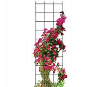 KADAX treillis en acier, treillis mural pour plantes, noir, 45 x 150 cm