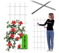 KADAX Treillis en Métal pour Jardin, Balcon, Terrasse - Tuteur pour Plantes Grimpantes en Acier - Aide à l'escalade, Treillis à Roses (60 x 150 cm)