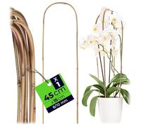 KADAX Tuteur en bambou en forme de U, 45 cm x 8/10 mm x 15 cm, tuteur stable en forme d'arc, pour plantes grimpantes, arche pour plantes grimpantes