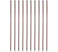 KADAX Tuteur en bois, bâtons de plantation imprégnés, bâton pour plantes grimpantes, tige résistante aux intempéries, bâton pour fleurs, treillis, piquets en bois, piquets (10, 28mm x 180cm)