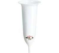 KADAX Vase funéraire en plastique "Latera", vase pour cimetière, vases, vase pour fleurs, blanc, 23 cm