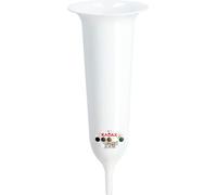 KADAX Vase funéraire en plastique "Latera", vase pour cimetière, vases, vase pour fleurs, blanc, 31 cm