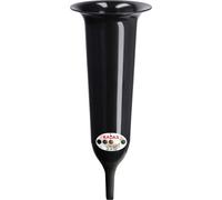 KADAX Vase funéraire en plastique "Latera", vase pour cimetière, vases, vase pour fleurs, noir, 31 cm