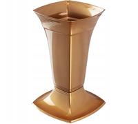 KADAX Vase pour Cimetière Fiole Pierre Tombale 30cm Or