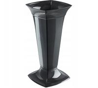 KADAX Vase pour Cimetière Fiole Pierre Tombale 39cm Graphite