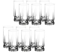 KADAX Verres à boire en verre, Verres à boisson "Anzio", Set de 12, haut, 325ml