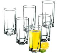 KADAX Verres à Boire pour Toutes les Occasions, Verres Transparents pour Jus, Cocktails, Eau et Soda d'une Élégance Incomparable (380 ml, Lot de 6)