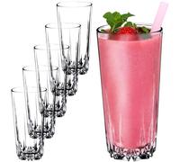 KADAX Verres à Boire pour Toutes les Occasions, Verres Transparents pour Jus, Cocktails, Eau et Soda d'une Élégance Incomparable (330 ml, Lot de 6)