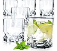 KADAX Verres à Boire pour Toutes les Occasions, Verres Transparents pour Jus, Cocktails, Eau et Soda d'une Élégance Incomparable (325 ml, Lot de 6)