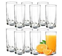 KADAX Verres à Boire pour Toutes les Occasions, Verres Transparents pour Jus, Cocktails, Eau et Soda d'une Élégance Incomparable (380 ml, Lot de 12)