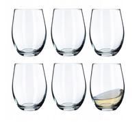 KADAX Verres à eau en calcium neutre 580 ml - Verres à vin transparents - Verres universels modernes - Set de verres (Susanne, 6)