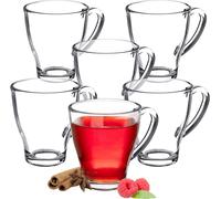 KADAX Verres à thé "Rollo", verres avec poignée, set de 6, 250 ml