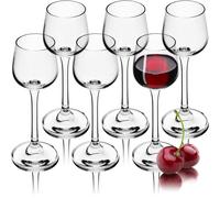 KADAX Verres à Vodka Avec Pied, 60ml, Lot de 6 - Pour Liqueur, Tequila et Boissons Alcoolisées Colorées