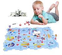 KADAYAYA Jouet de Piste de Puzzle de Jeu pour Enfants 3-6 | DIY Puzzle Piste de Voiture Circuit Jouet pour Tout-Petits 3 4 5 6 Ans Cadeau Enfants