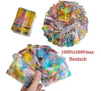 Kadel-20-100 Pièces Nouvelles Cartes Pokemon Anglais Français Espagnol Gx Mega Ex Tag Équipe Vstar Jeu Carte De Combat Offre Spéciale Carte De Collection Cadeau Pour Enfants,100vmax Deutsch,