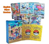 Kadel-27-110 Pièces Cartes Pokemon Pikachu Or Argent Noir Coloré Vmax Gx Vstar Espagnol Anglais Français Allemand Carte De Collection Jouets Cadeau,55pc-English-Diamond