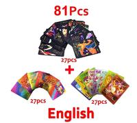 Kadel-Cartes Pokemon Vmax Gx Feuille D'or Carte Flash Anglais Espagnol Coloré Pikachu Charizard Français Allemand Jeu Bataille Cartes De Collection,Deux