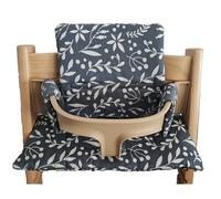 Kadem Lunaria Lot de 2 coussins de siège classiques 100 % coton bio pour chaise haute Stokke Tripp Trapp Lavable en machine Fixation rapide