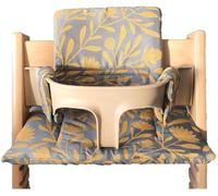 Kadem Sylva Lot de 2 housses de coussin d'assise 100 % coton bio - Pour chaise haute Stokke Tripp Trapp - Lavable en machine - Fixation facile et rapide