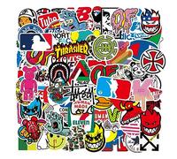 Kaderas Marque Autocollants 101 pièces, Imperméables Vinyle Graffiti Stickers pour Ordinateur Portable, Skateboard, Guitaire, Vélo, Valise
