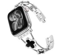 KADES Bracelet en Acier Inoxydable avec Maillons Diamantés Scintillants pour Apple Watch SE et Séries 10/9/8/7 - 42 mm pour Femme