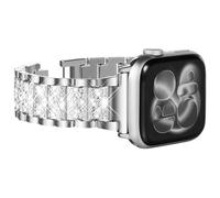 KADES Compatible avec Apple Watch, bracelet pour femme avec strass pour Apple Watch SE (GEN 1, 2, 3), iWatch Series 9/8/7/6/5/4/3/2/1, 40/44 mm, 38/41/42/45 mm