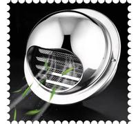 KADEUX Grille D'Aération Murale Sortie D'évacuation, Ø50-200mm, Grille Aeration Ronde en Acier Inoxydable, Grille Ventilation Extérieure (Size : 90mm-3.5inch)