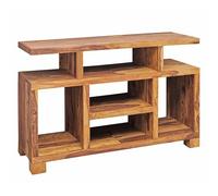 KADIMA DESIGN Buffet en bois massif Sheesham - 115 x 76 x 40 cm - Style maison de campagne - Commode TV avec compartiments de rangement - Meuble TV en bois véritable avec 4 pieds